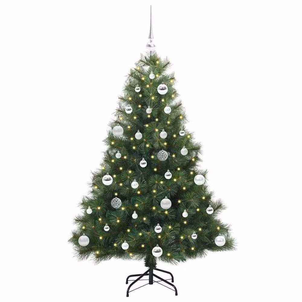 Berkfield Home Artificial Green Christmas Tree with 150 LEDs, Height: 150 cm – 3