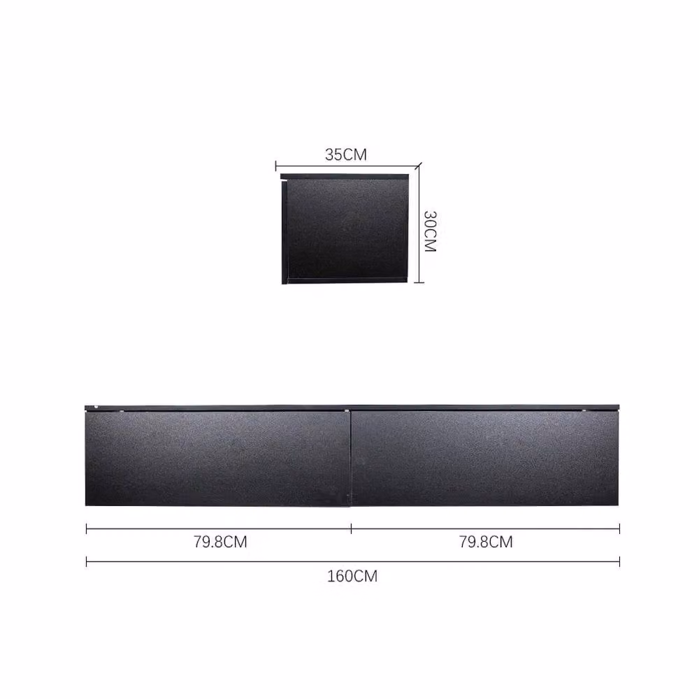 EONLION Black Glossy Floating TV Unit Stand for Living Rooms – 2