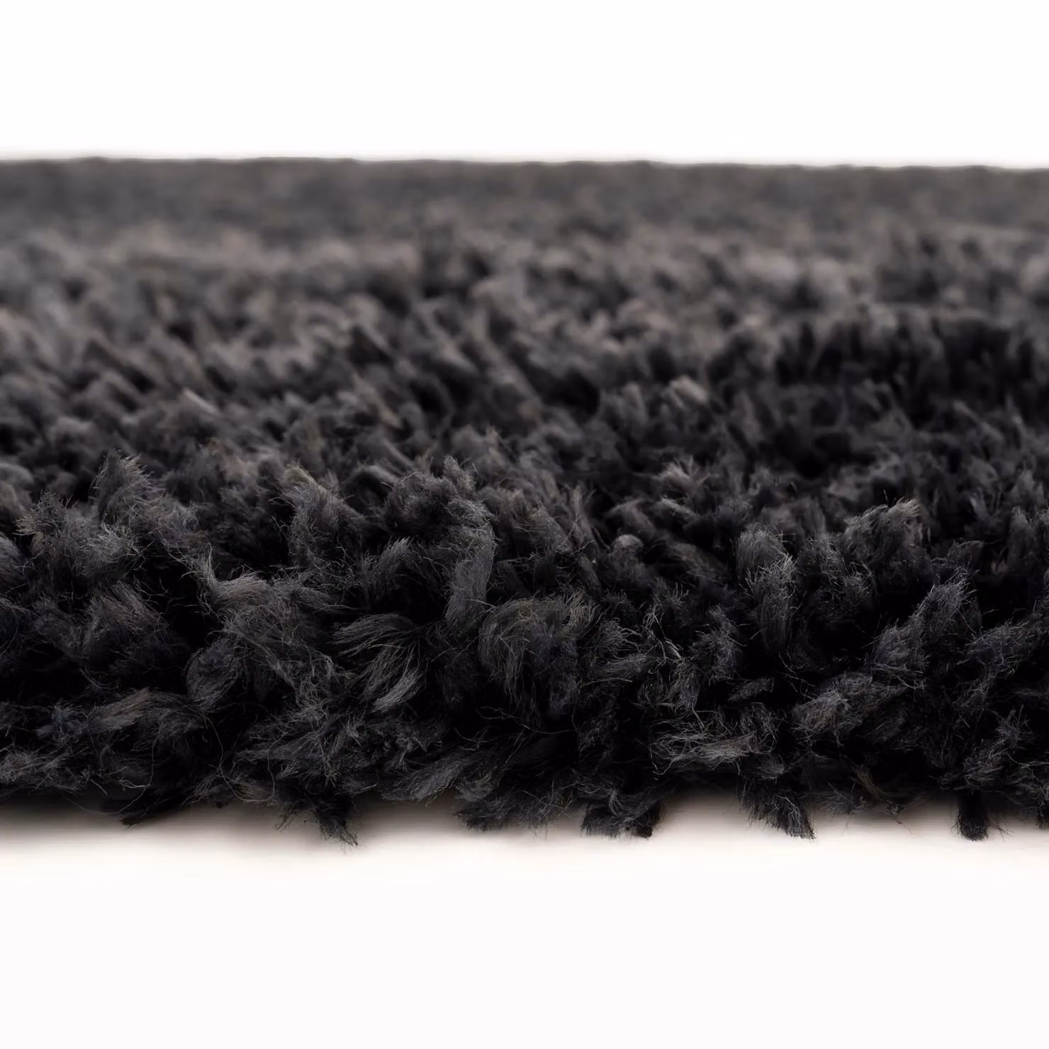 Kukoon Soft Fluffy Thick Pile Shaggy Area Rug in Charcoal Grey, W: 60 cm, L: 240 cm – 2