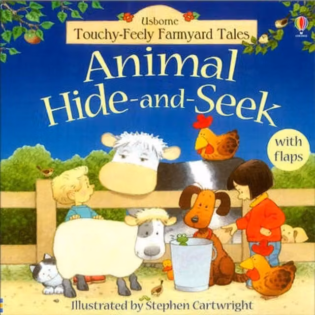 Usborne Poppy and Sam's Animal Hide-and-Seek Multicolour Board Book