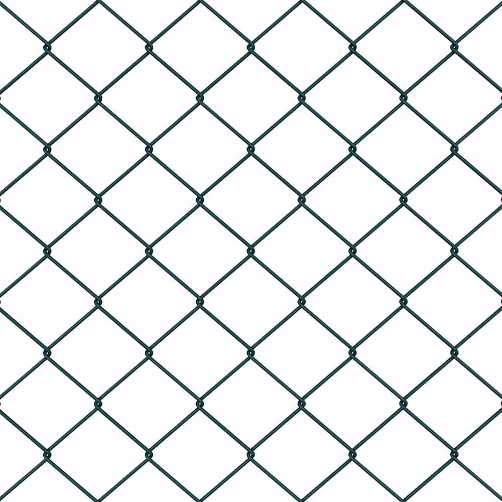 Berkfield Home Green PVC Coated Galvanised Steel Round Chain Link Fence, H: 0.8 m x W: 10 m – 5