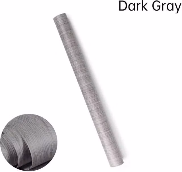 SPETLEK Wood Effect Self Adhesive Vinyl Wallpaper in Dark Grey, 0.6m2