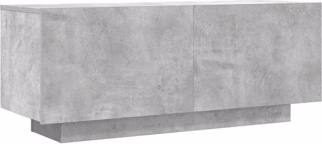 Berkfield Home TV Cabinet in Concrete Grey, W/D/H: 100 x 35 x 40 cm