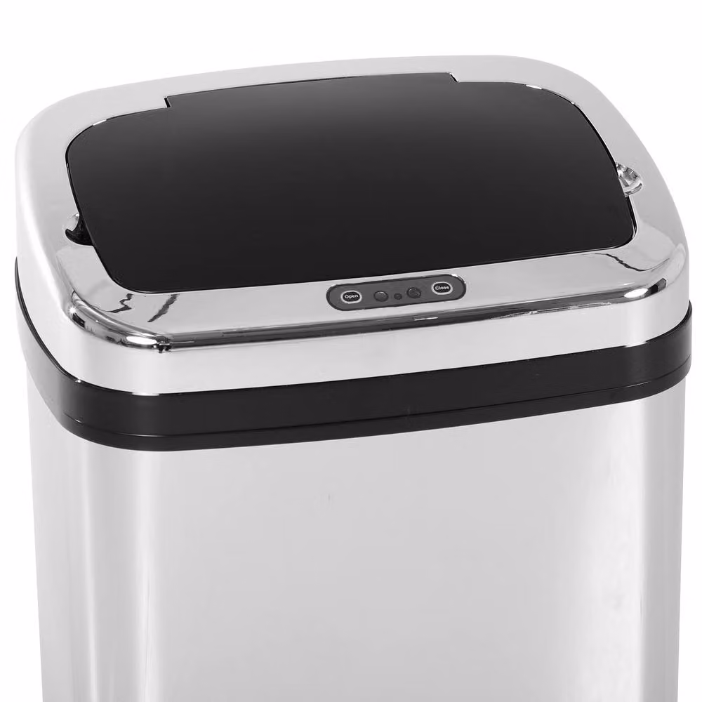 STILVORA 30L Sensor Bin with Motion Sensor Lid in Silver – 6