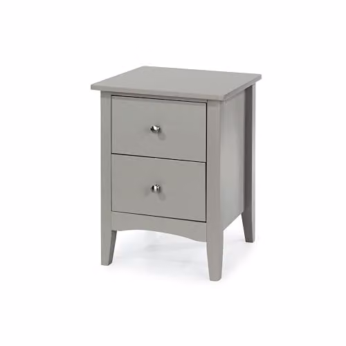 Core Products Como 2 Drawer Bedside Cabinet in Light Grey – 2