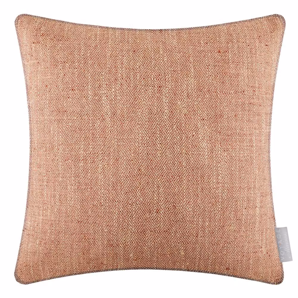 Voyage Maison Jedburgh Feather Filled Square Cushion in Orange, W/D/H: 50 x 50 x 50 cm – 2