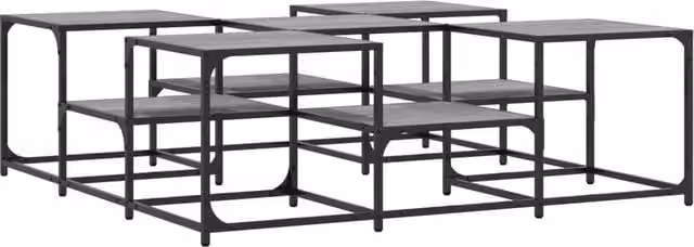 Berkfield Home Grey Sonoma Square Coffee Table W/D/H: 121 x 121 x 40 cm