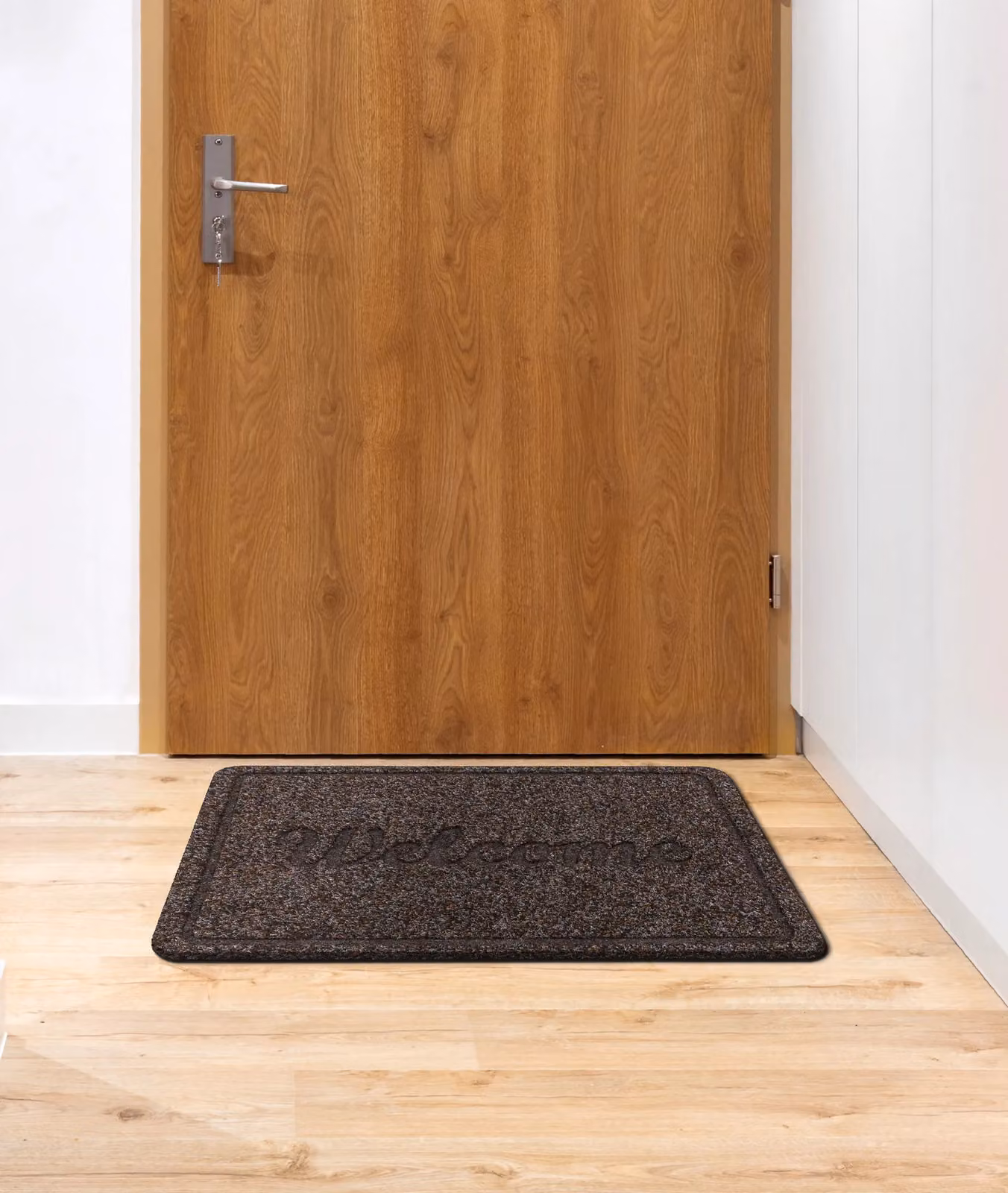 RugsX Welcome 7097 Weatherproof Doormat in Brown, W: 80 cm, D: 50 cm – 4