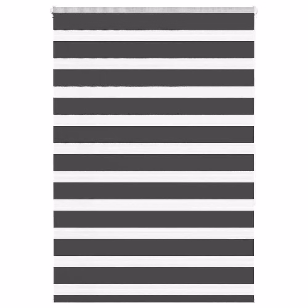 Berkfield Home Black Zebra Day and Night Blind, W: 110 cm, H: 150 cm – 2