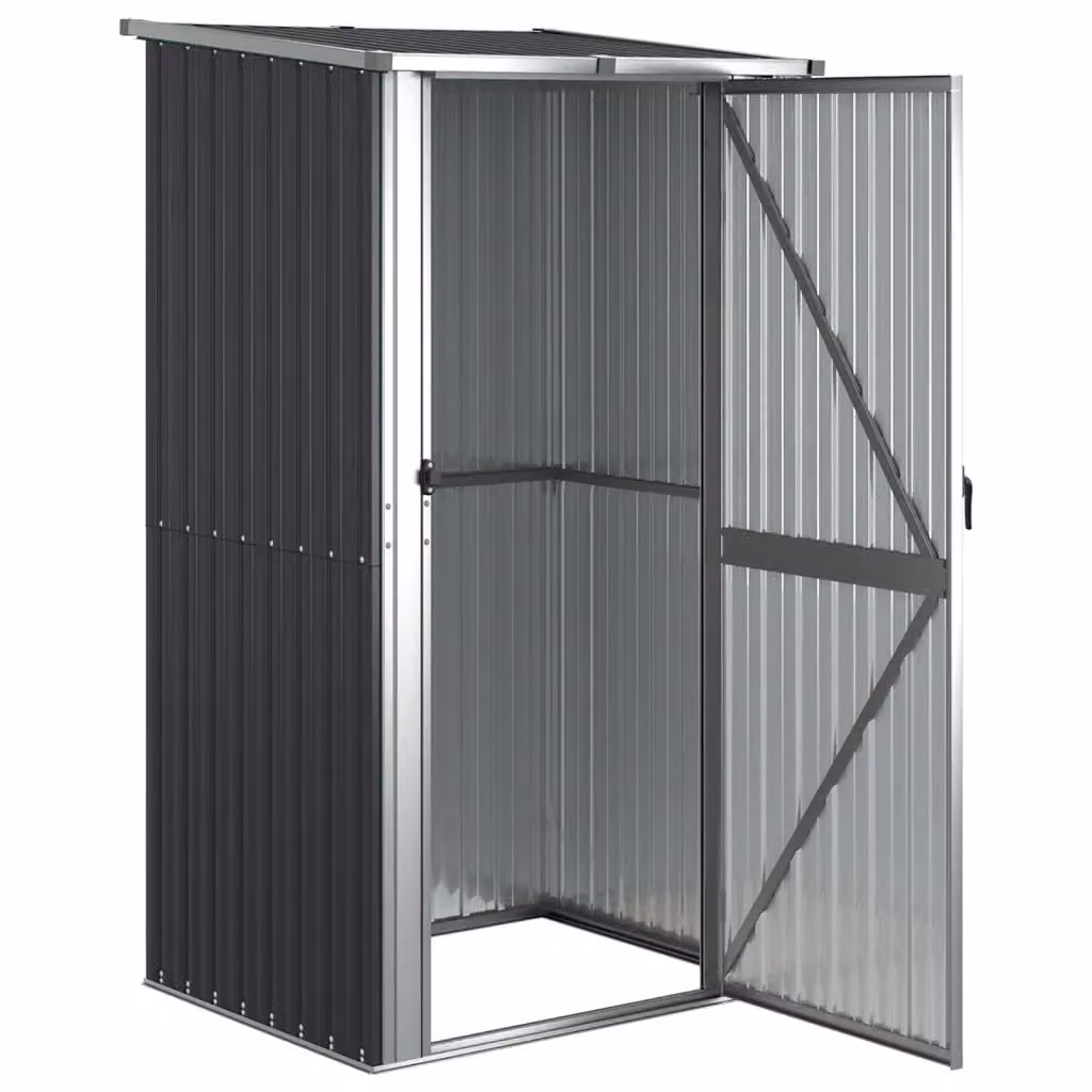 Berkfield Home Garden Shed in Anthracite and Black, Galvanised Steel, W/D/H: 118.5 x 97 x 209.5 cm – 3