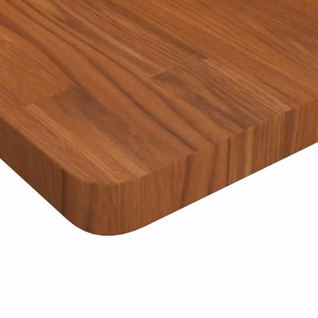 Berkfield Home Square Table Top in Dark Brown, Treated Solid Oak Wood, W/D/H: 60 x 60 x 4 cm