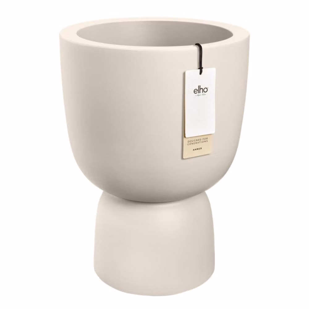 Elho Amber Coupe 41 White Indoor and Outdoor Plastic Plant Pot – 4