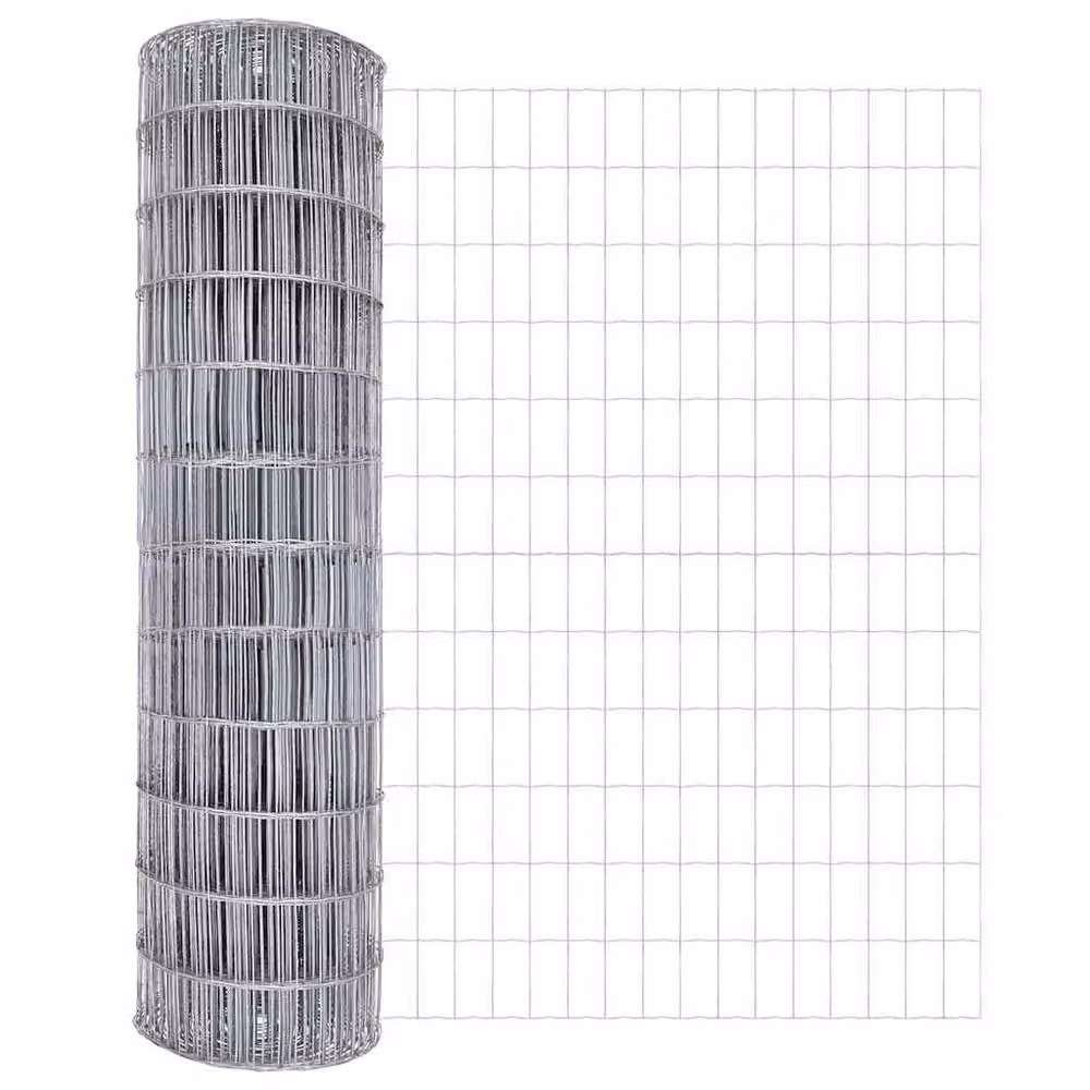 Berkfield Home Modern Euro Fence Galvanised Steel in Silver, H: 120 cm, L: 25 m – 2