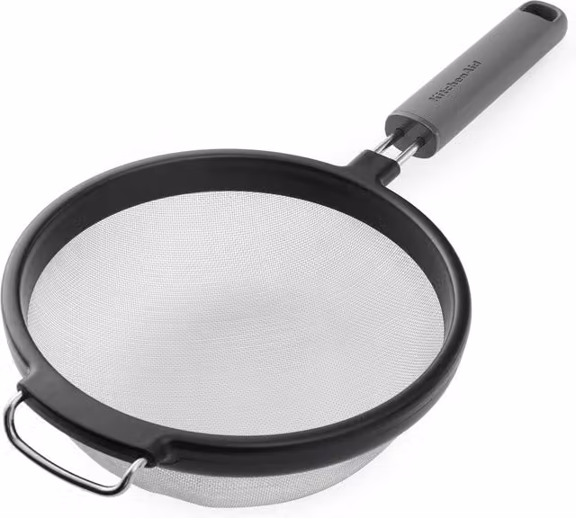KitchenAid Oval Stainless Steel Mesh Sieve with Handle, Grey