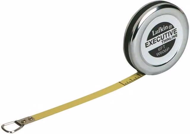 Crescent W606 Executive Diameter Tape Measure in Yellow, Silver and Multicolour