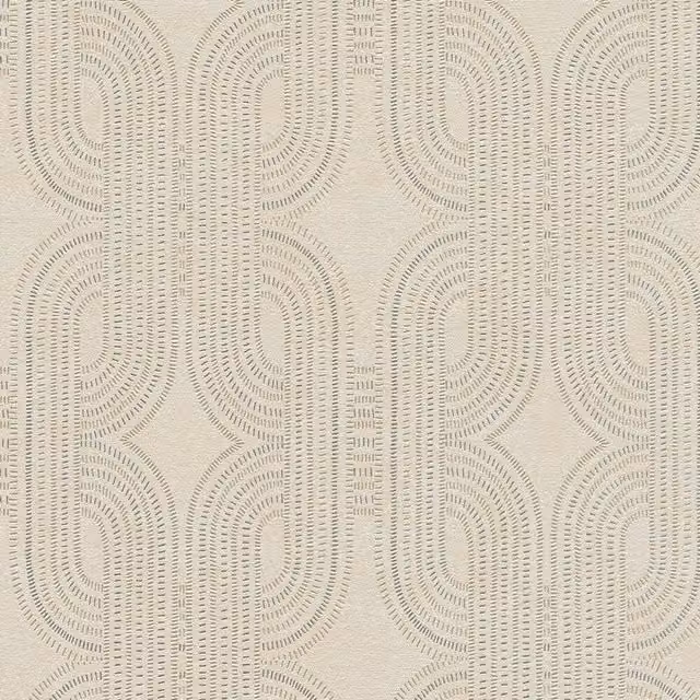 I Love Wallpaper Abstract Geometric Art Deco Wallpaper in Beige and Yellow