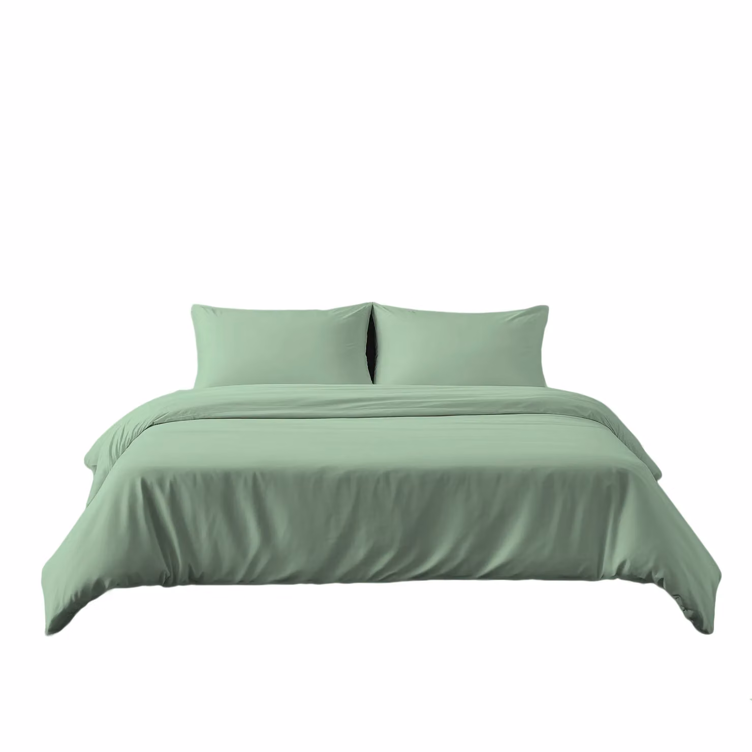 Home Sweet Home UK Microfibre Duvet Cover and Pillowcase Set in Blue or Green, Super King Size, Duvet: 200 x 200 cm, Pillowcases: 48 x 74 cm – 2