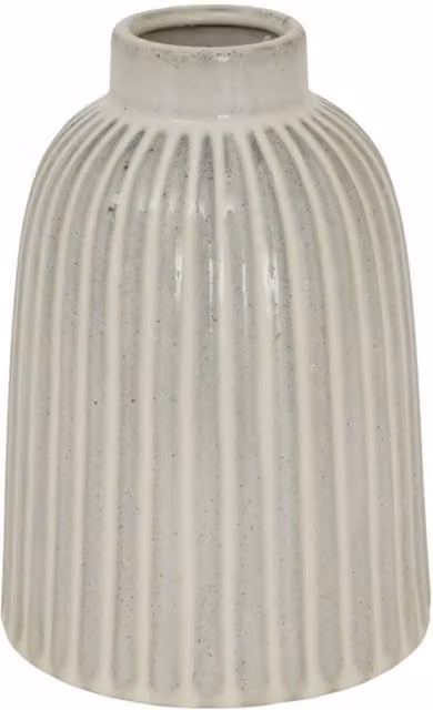 KDMD Monte Medium Bell Vase in White Ceramic for Tabletop Decor – 1