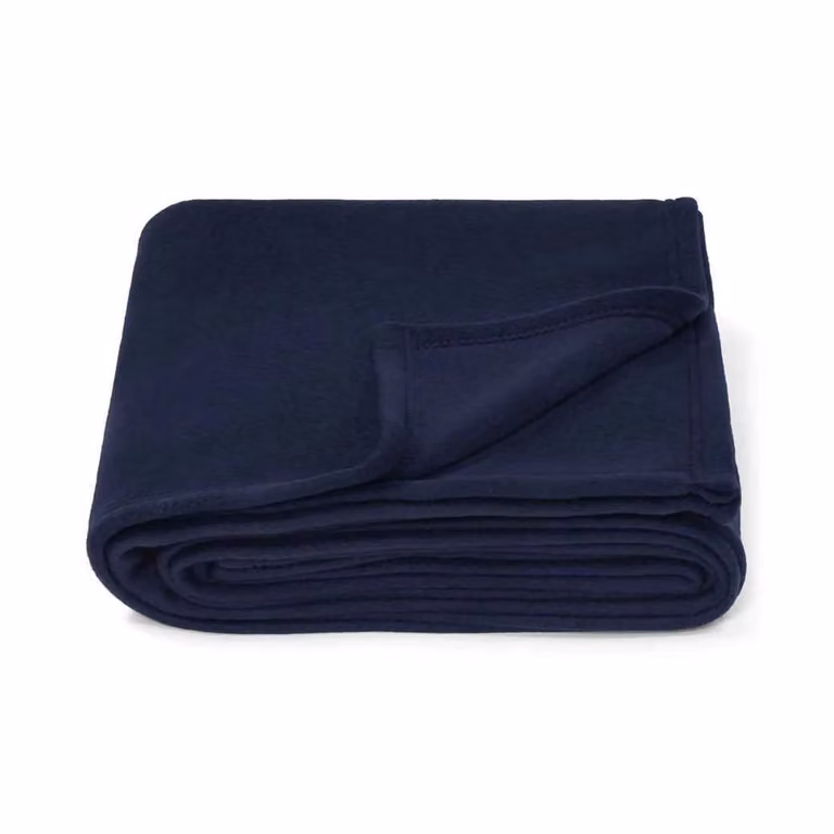 Brand Lab Blue Polyester Fleece Blanket