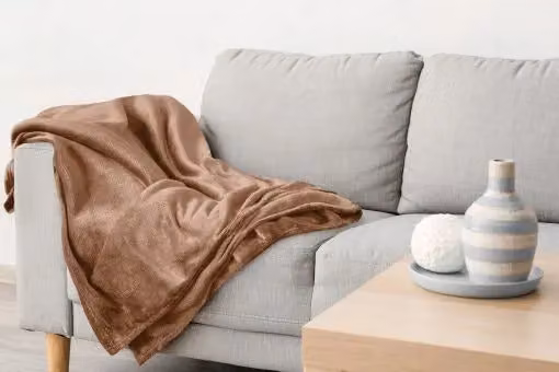 New Edge Blinds Plush Collection Flannel Fleece Super Soft Throw in Brown, W/D/H: 127 x 152 cm – 4