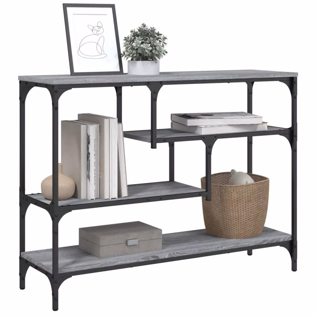 Berkfield Home Grey Sonoma Console Table, W/D/H: 100 x 30 x 75 cm – 3
