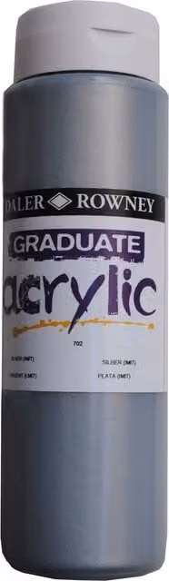 Daler Rowney Graduate Acrylic Paint Silver Imitation 500ml