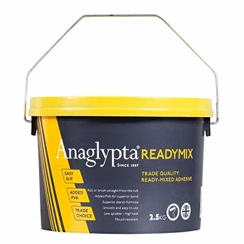 Anaglypta Ready Mixed Easy Paste Wallpaper Adhesive, 2.5kg Tub