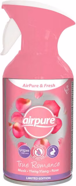 Airpure And Fresh Air Freshener Spray True Romance in Clear Pink
