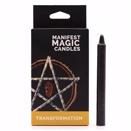 KDMD Manifest Magic Black Candles, Pack of 12