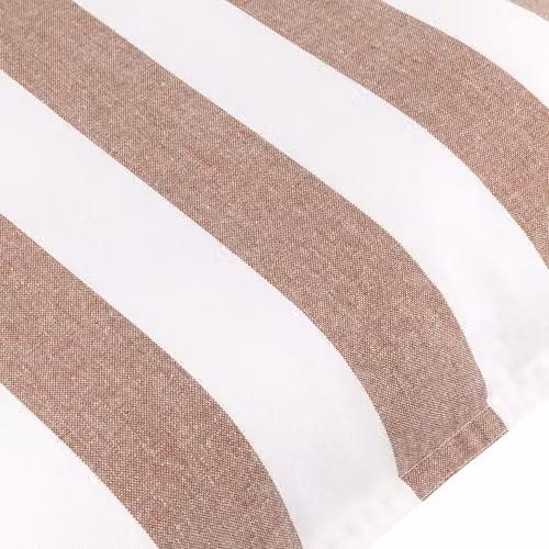 Yard Hayle Striped Cotton Outdoor Square Cushion in Brown and Orange, W/D/H: 50 x 50 x 5 cm – 3