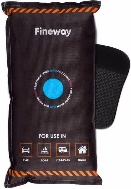 LIVIVO Reusable Car Dehumidifier Bag with Anti-Slip Pad, Black, 1kg – 1