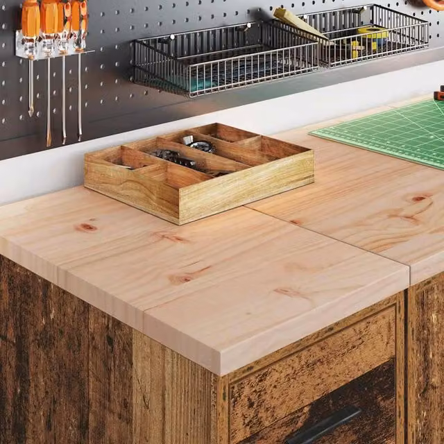 Berkfield Home Durable Garage Storage Cabinet in Brown Solid Pine Wood, W/D/H: 30 x 51 x 85 cm