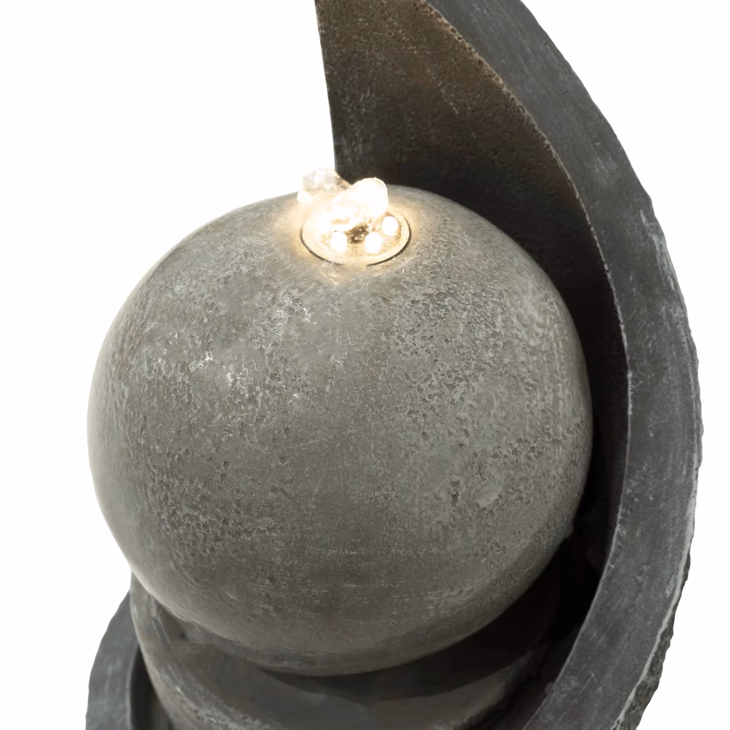 Monstershop Zen Cascade Electric Water Feature in Grey, Polyresin, W/D/H: 65.0 x 34.0 x 65.0 cm – 6