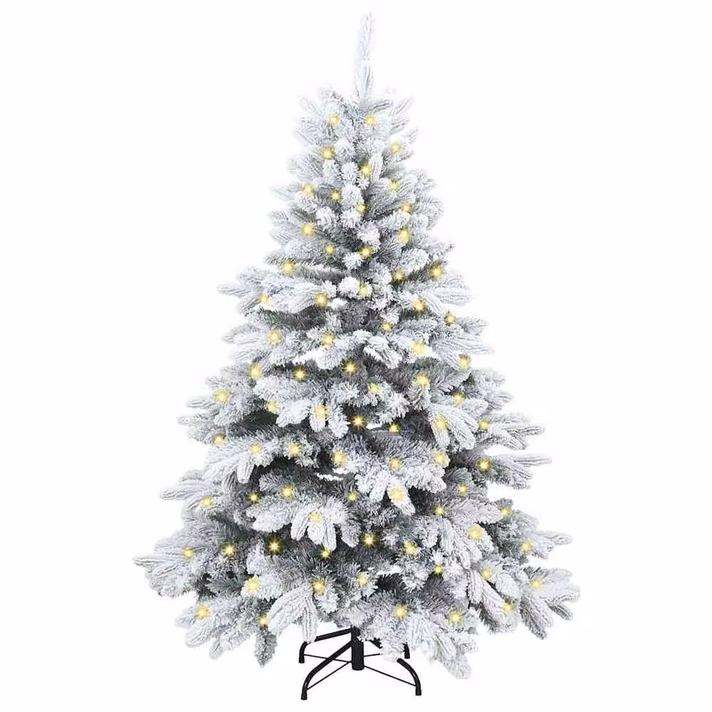 Berkfield Home Artificial Green Christmas Tree with 150 Warm White LEDs, Height: 120 cm – 3