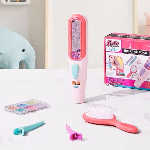 Livingandhome Kids Hair Dye Powder Kit in Pink, 6 Colours