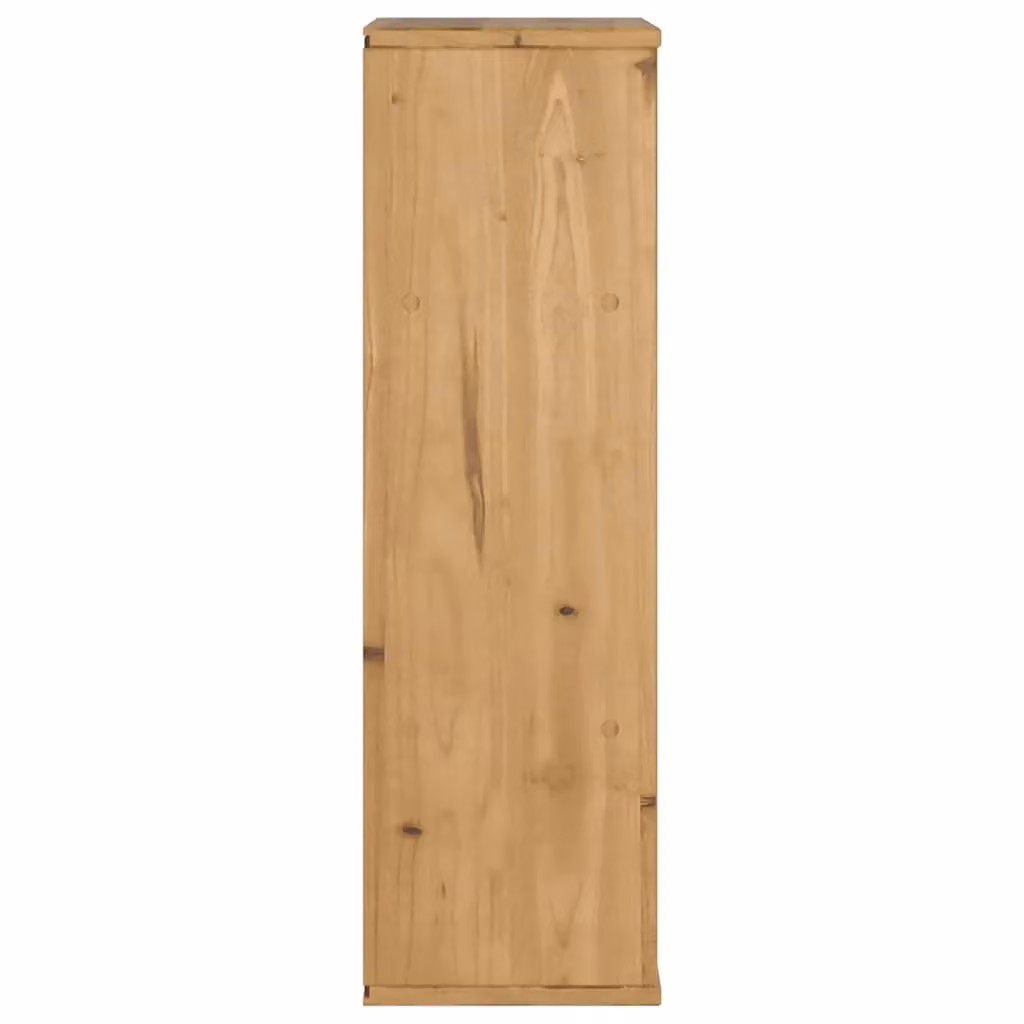 Berkfield Home ODDA Side Cabinet in Brown Solid Pine Wood, W/D/H: 40 x 24 x 79 cm – 4