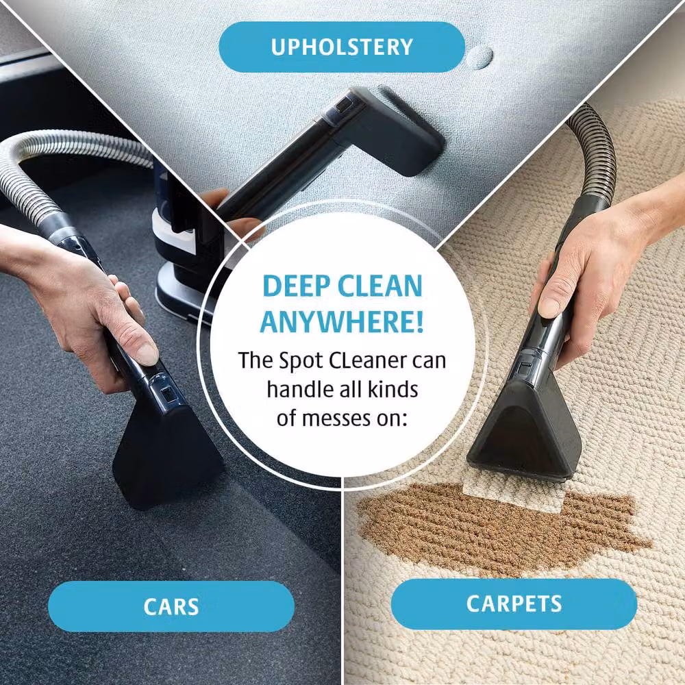 Clarsen Spot Cleaner, 500W Compact Carpet and Upholstery Cleaner in Multicolour – 3