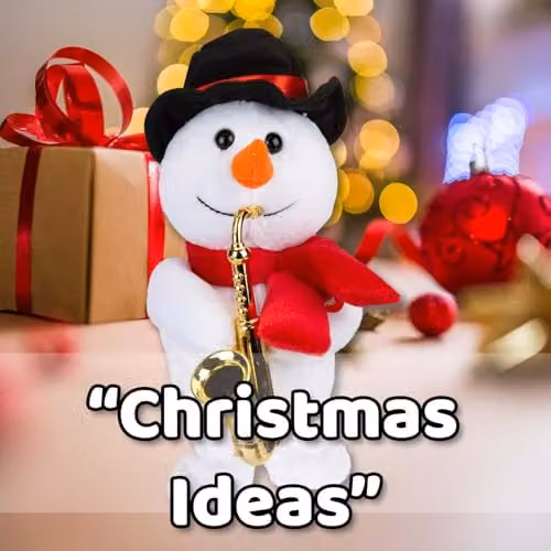 VFM e-Store Christmas Musical Snowman Tabletop Decoration, White, W: 20 cm, D: 14 cm – 5