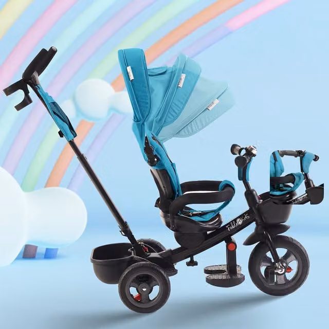 FableKids Modular 5-in-1 Kids Tricycle and Balance Bike in Turquoise