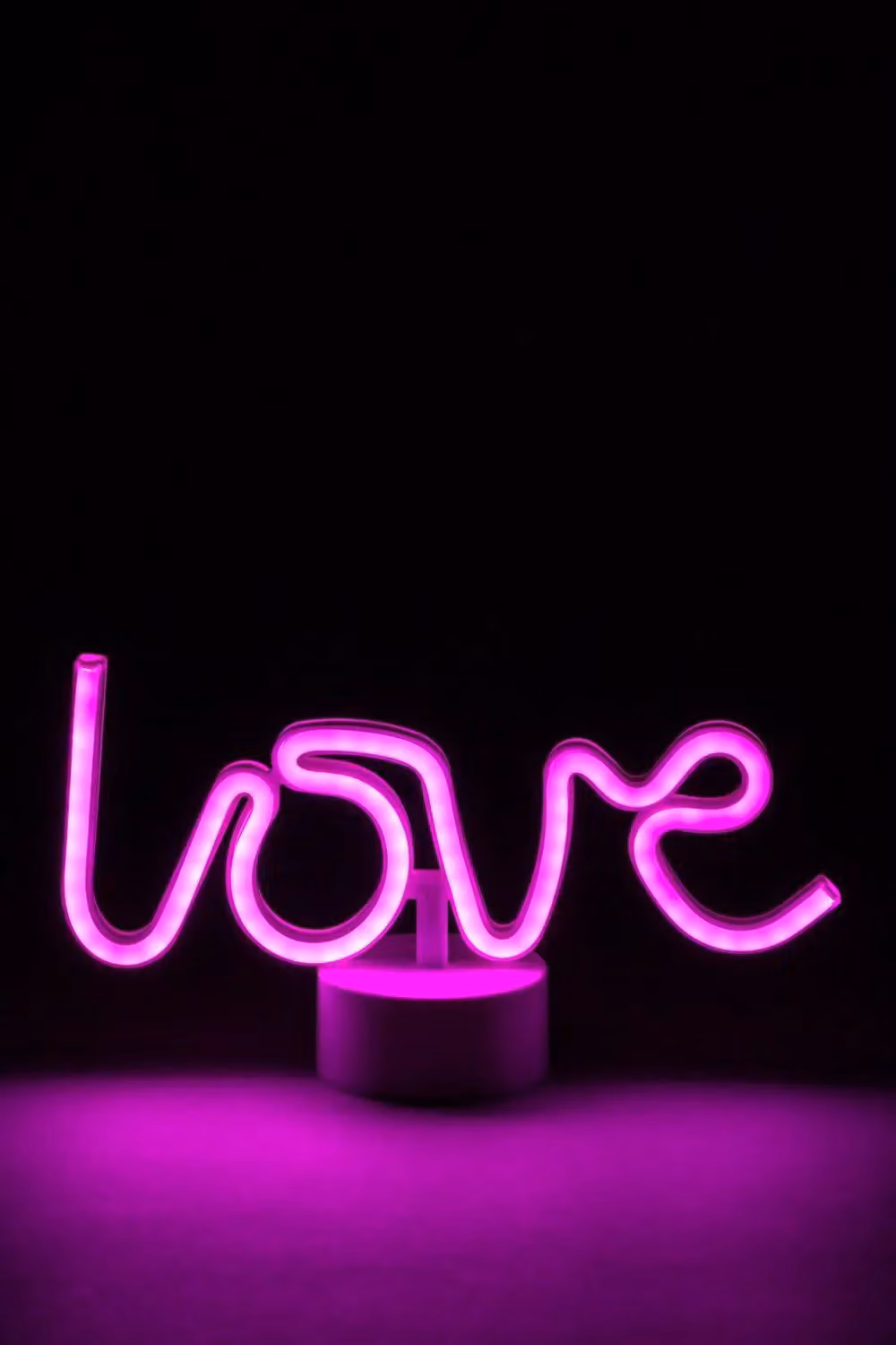 BHS Lighting Glow Love Neon Table Lamp in Pink and White – 2