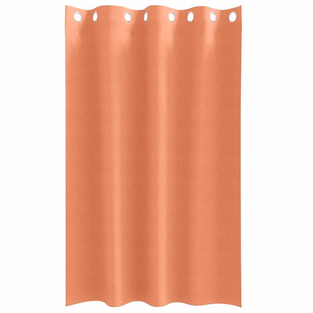 Berkfield Home Blackout Eyelet Curtains, 2 Pack, Terracotta, W: 140 cm, H: 175 cm – 2