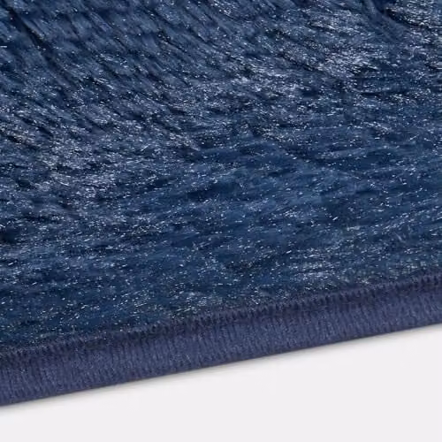 Sienna Modern Shaggy Runner Rug, Navy Blue, W/D/H: 60 x 150 x 1 cm – 7