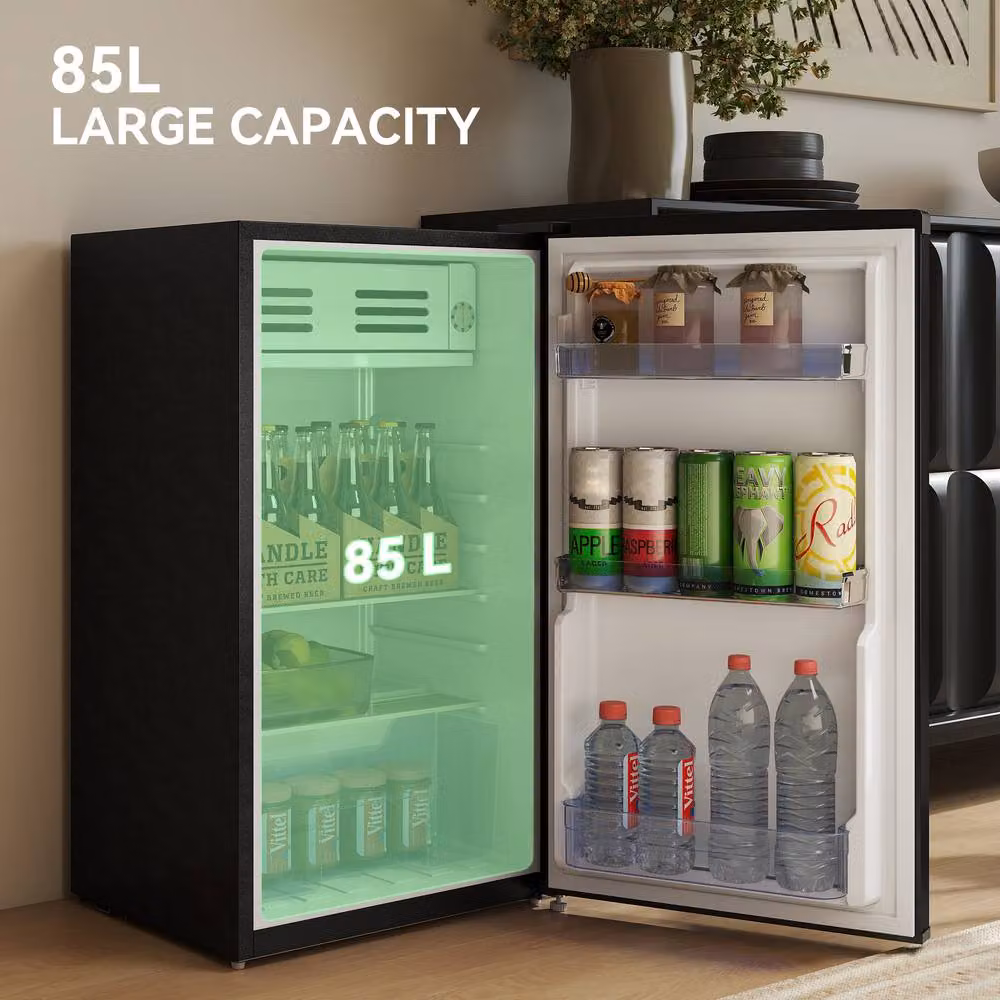 STILVORA 85L Under Counter Fridge with Chiller Box in Black – 5