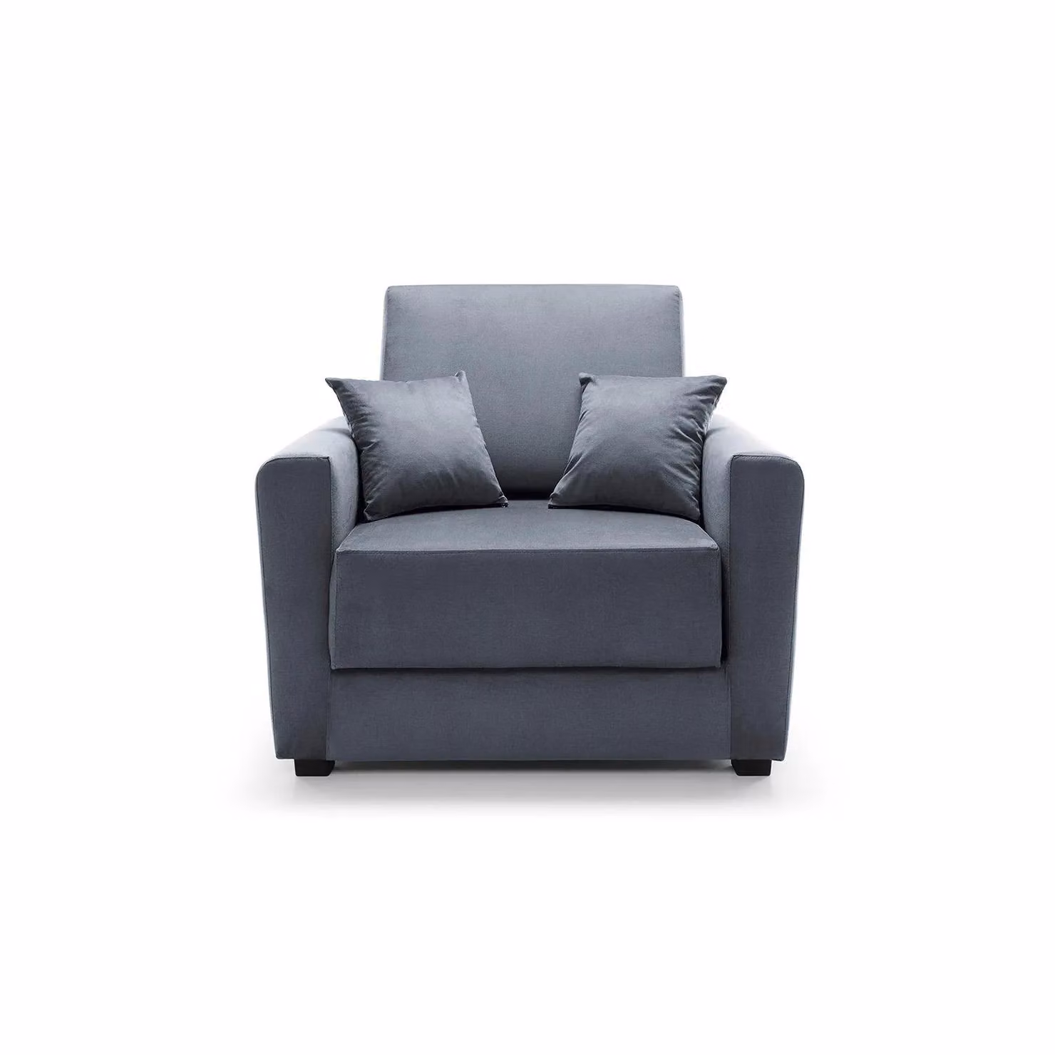 Abakus Direct Olly Single Velvet Sofa Bed in Dark Grey – 2