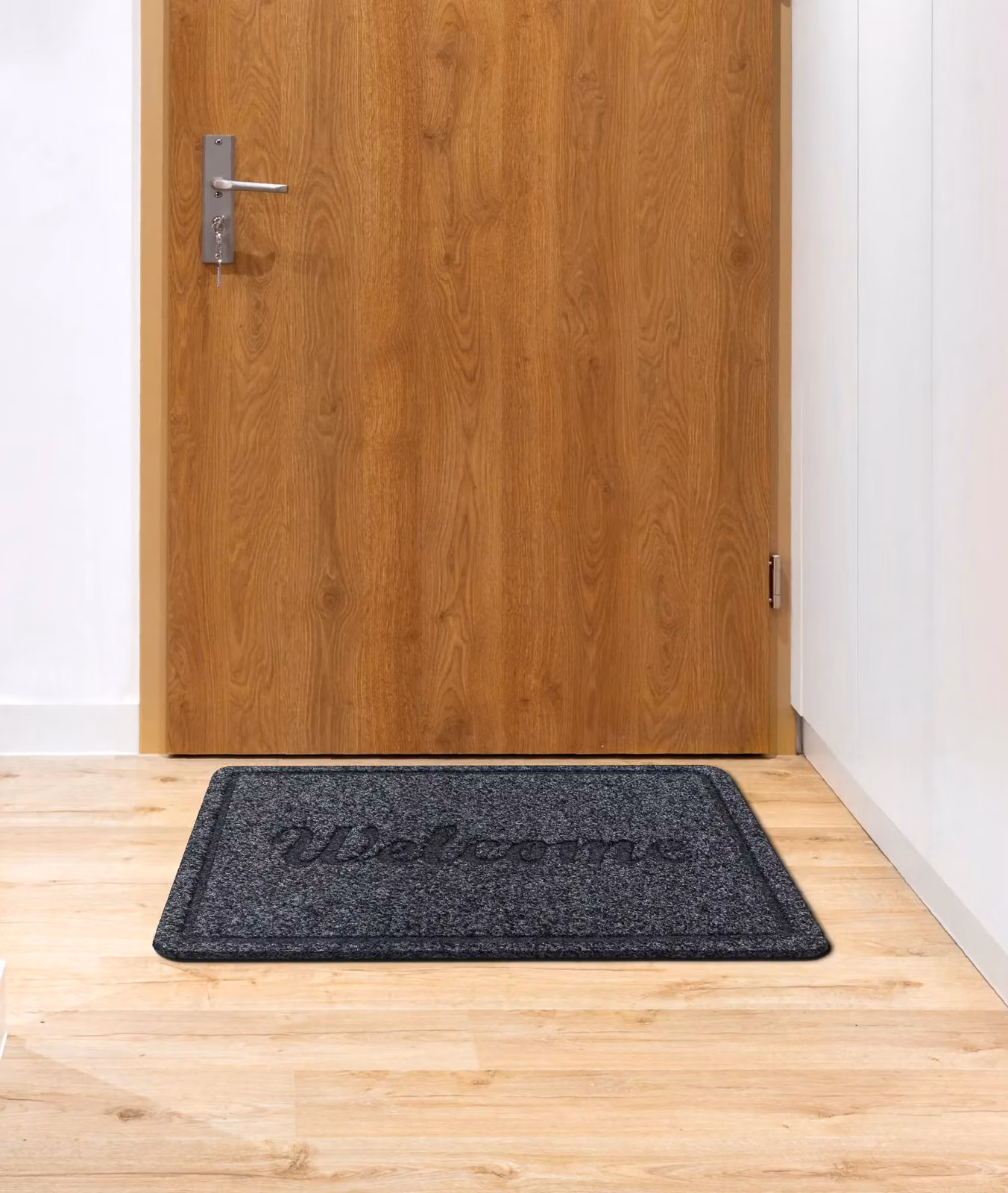 RugsX Weatherproof Polypropylene Doormat in Grey, W/D/H: 60 x 40 x 1 cm – 4