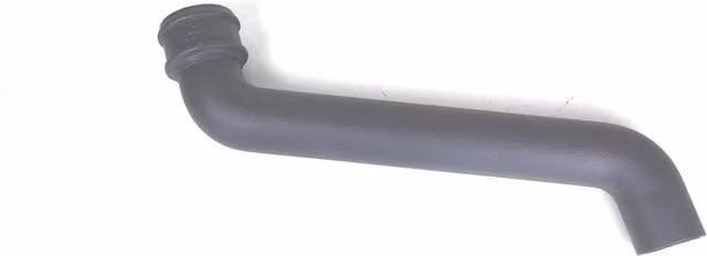Hargreaves Premier Cast Iron Round Downpipe Offset, Grey, Projection: 45.7 cm, Diameter: 6.5 cm