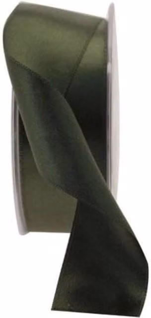 KDMD Dark Green Satin Ribbon, 38 mm, 2 Pack