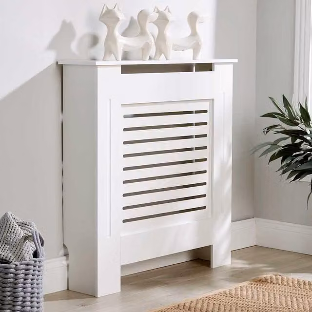 Home Source York Extra Small Radiator Cover in White MDF