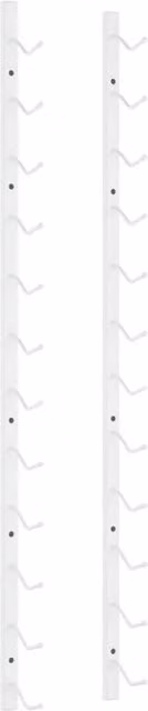 Berkfield Home Wall Mounted Metal Wine Rack for 12 Bottles, White