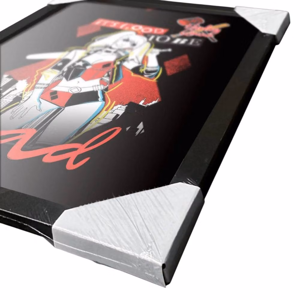 Batman Harley Quinn Multicolour Framed Paper Poster in Black – 2
